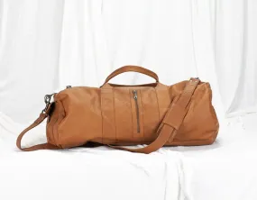 Nestor duffel bag - Brown leather