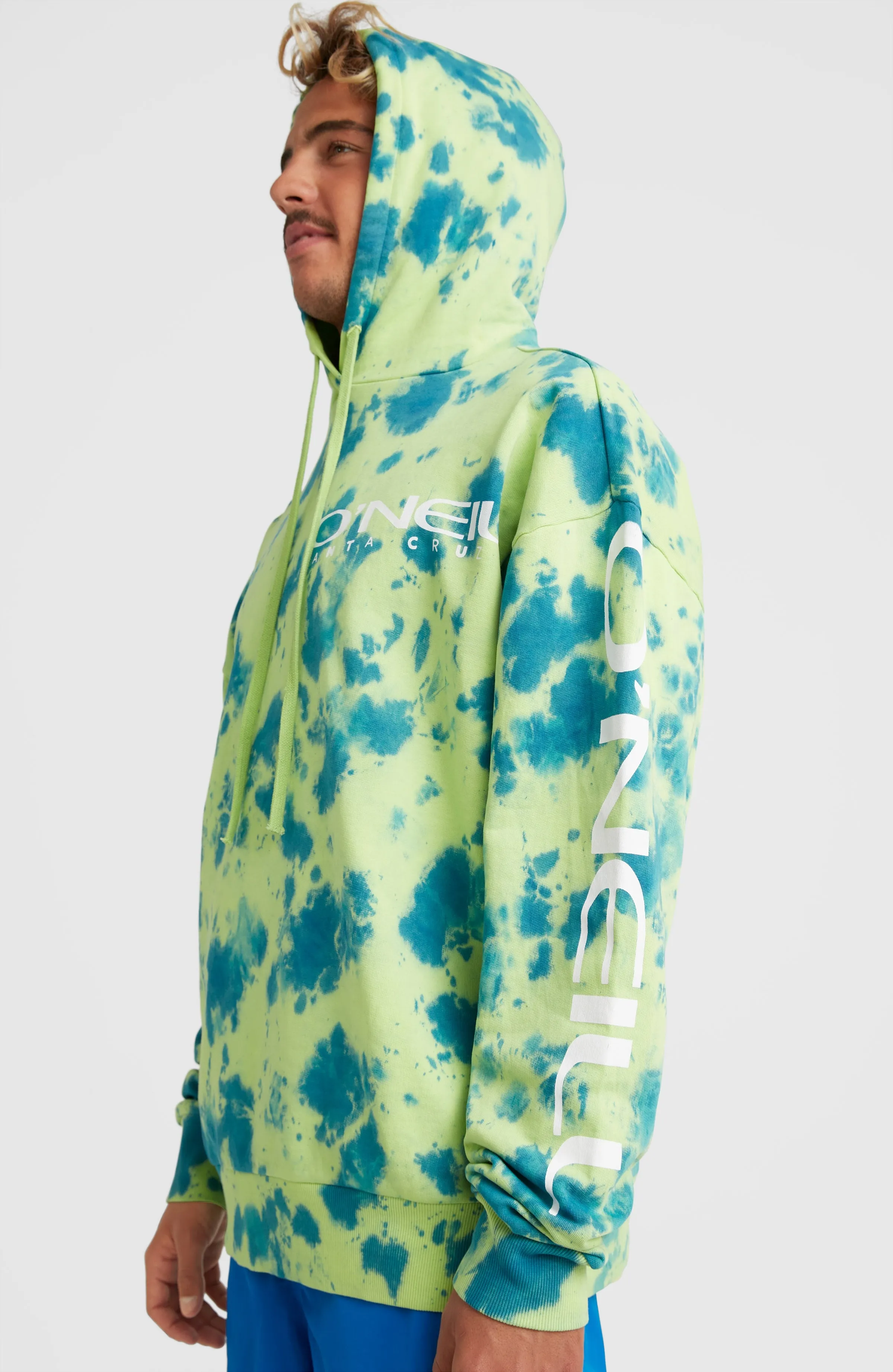 Oakes Hoodie | Green Tie Dye