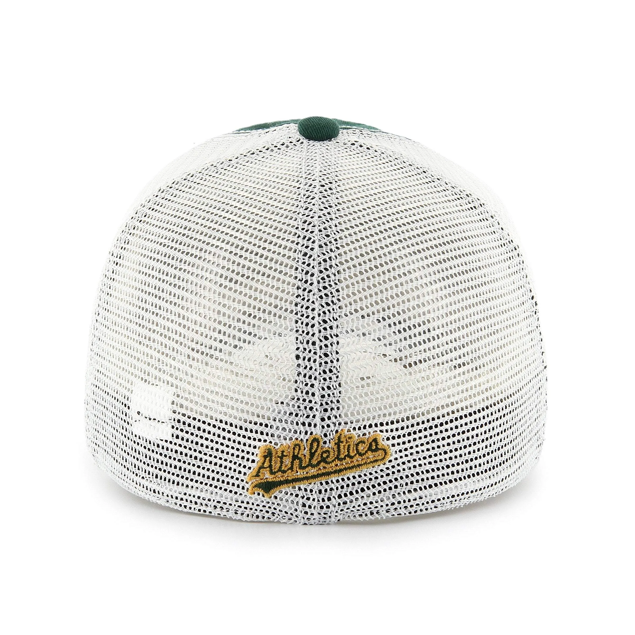 Oakland Athletics 47 Brand Green Taylor Closer with White Mesh Flexfit Hat Cap