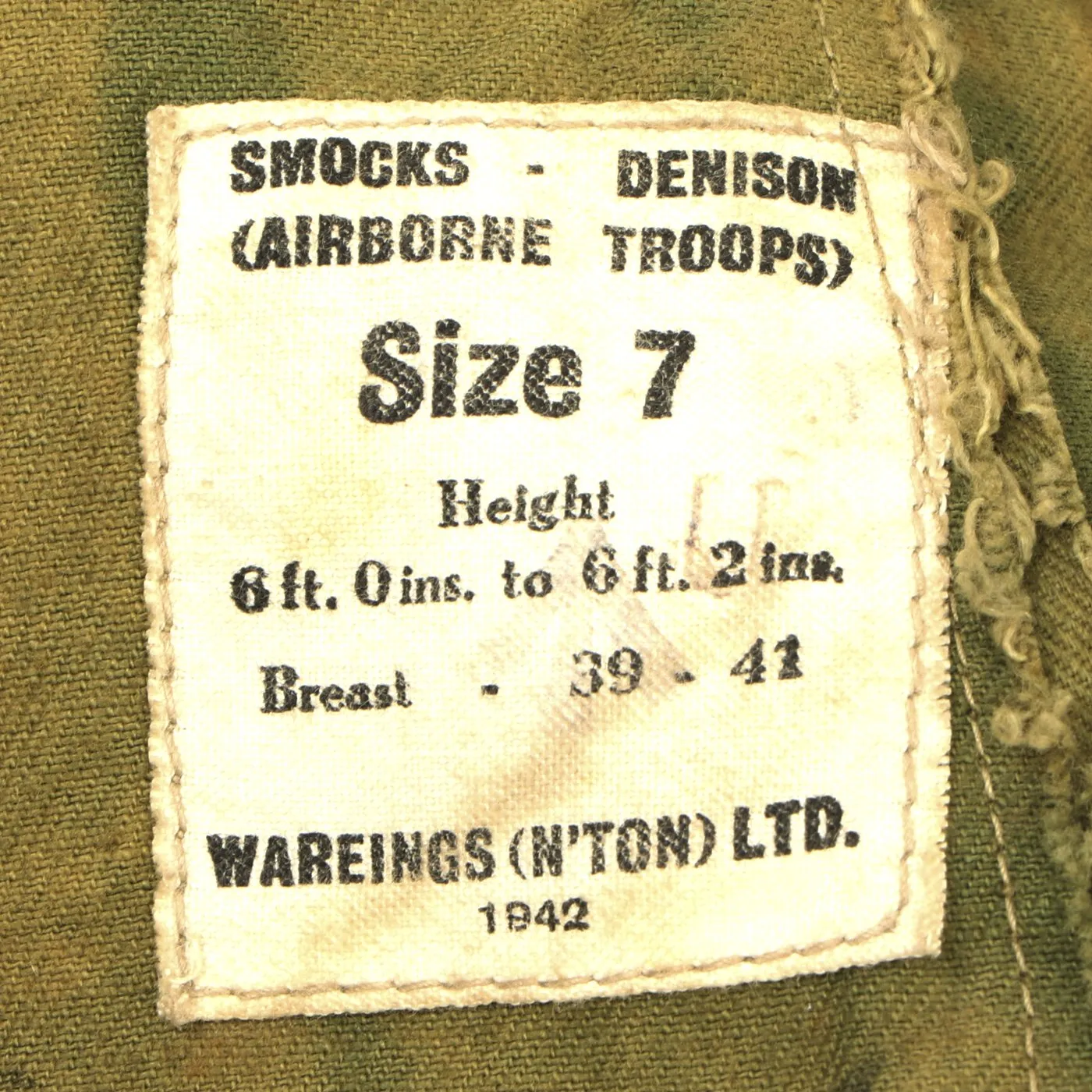 Original British WWII Parachute Regiment 1st Pattern Denison Smock - Dated 1942