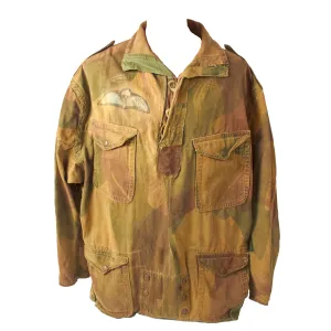 Original British WWII Parachute Regiment 1st Pattern Denison Smock with Handpainted British Jump Wings- Dated 1944