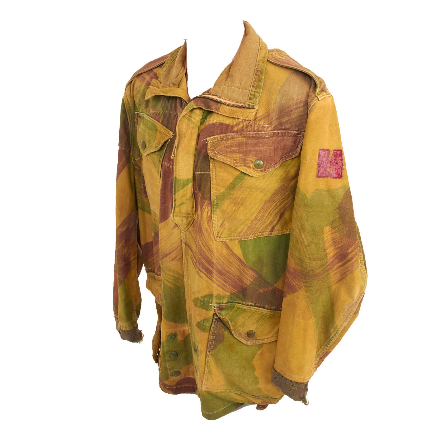 Original British WWII Parachute Regiment 2nd Pattern Denison Smock With Period Applied Insignia