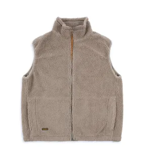 OrSlow Boa Fleece Vest: Greige