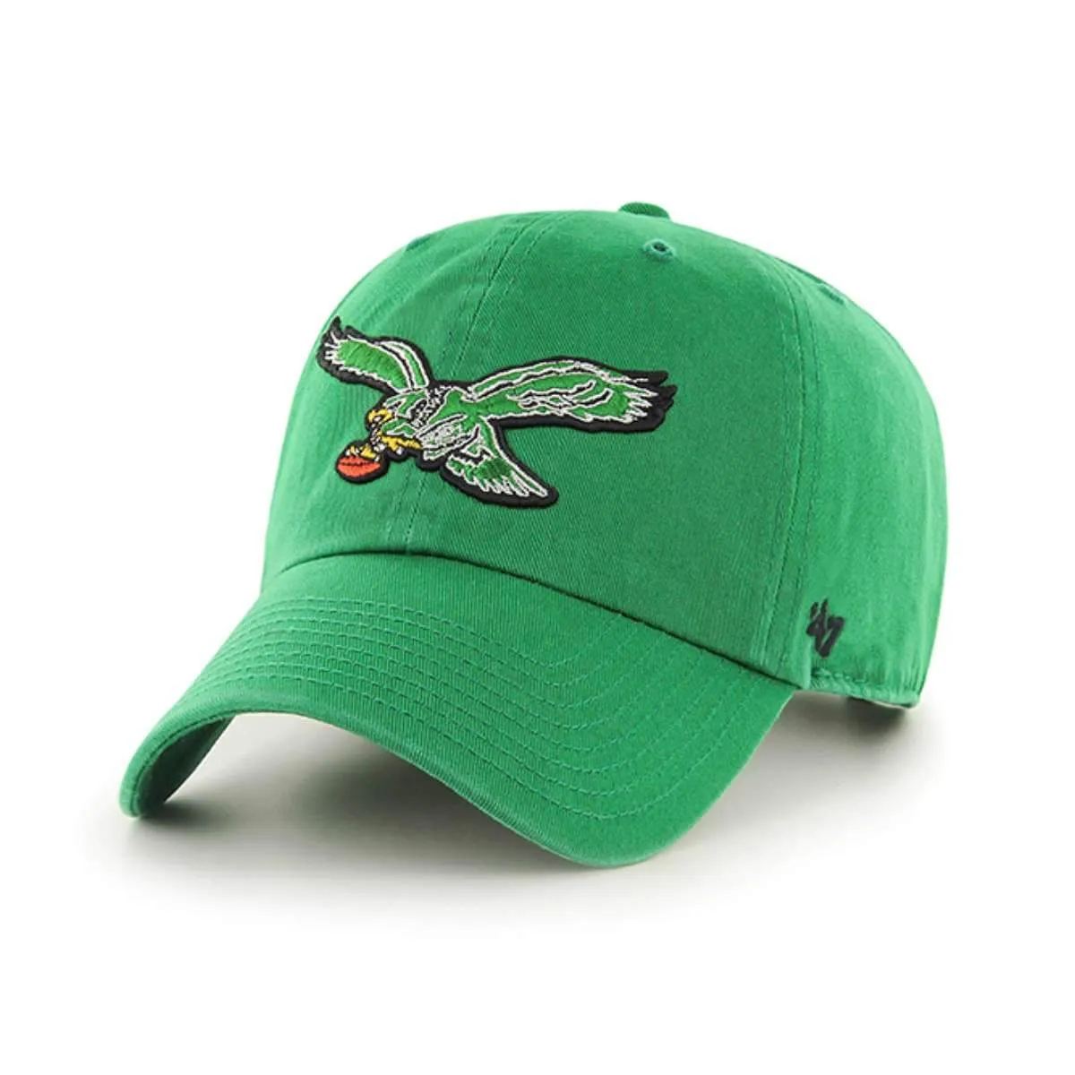 Philadelphia Eagles 47 Brand Kelly Green 1987 Legacy Clean Up Adj Slouch Hat Cap