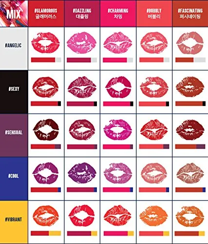 PONY EFFECT Customizing Lip Palette 11g, 0.38 Ounces, Lip color, Lip makeup, 10 Color Create Customizing Colors, With Dual Lip Brush