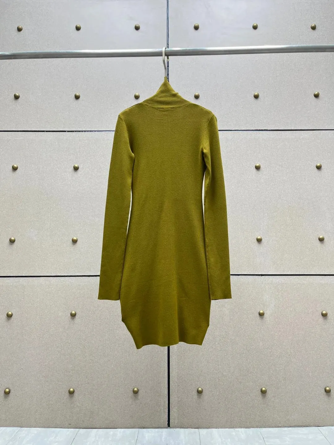 Pre Order:  Ruched Long Sleeves Knit Dress