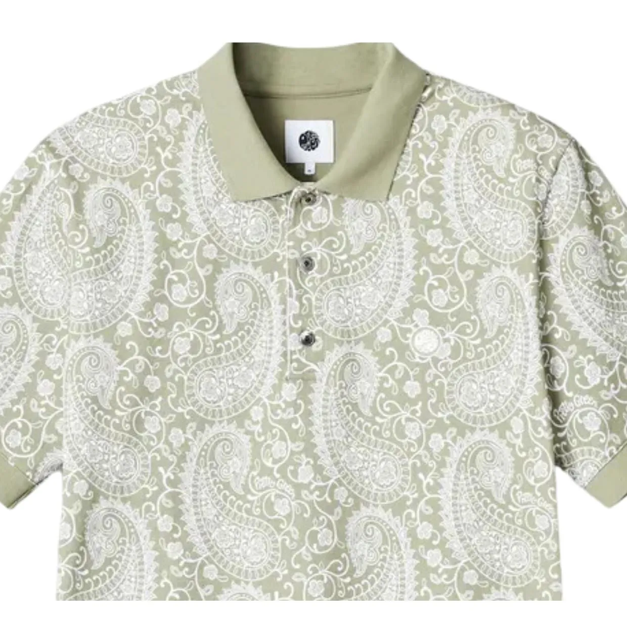 Pretty Green Bay Paisley Green Polo Shirt