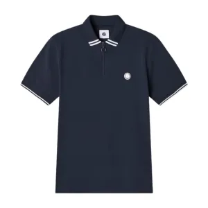 Pretty Green Mountfield Navy Zip Polo Shirt