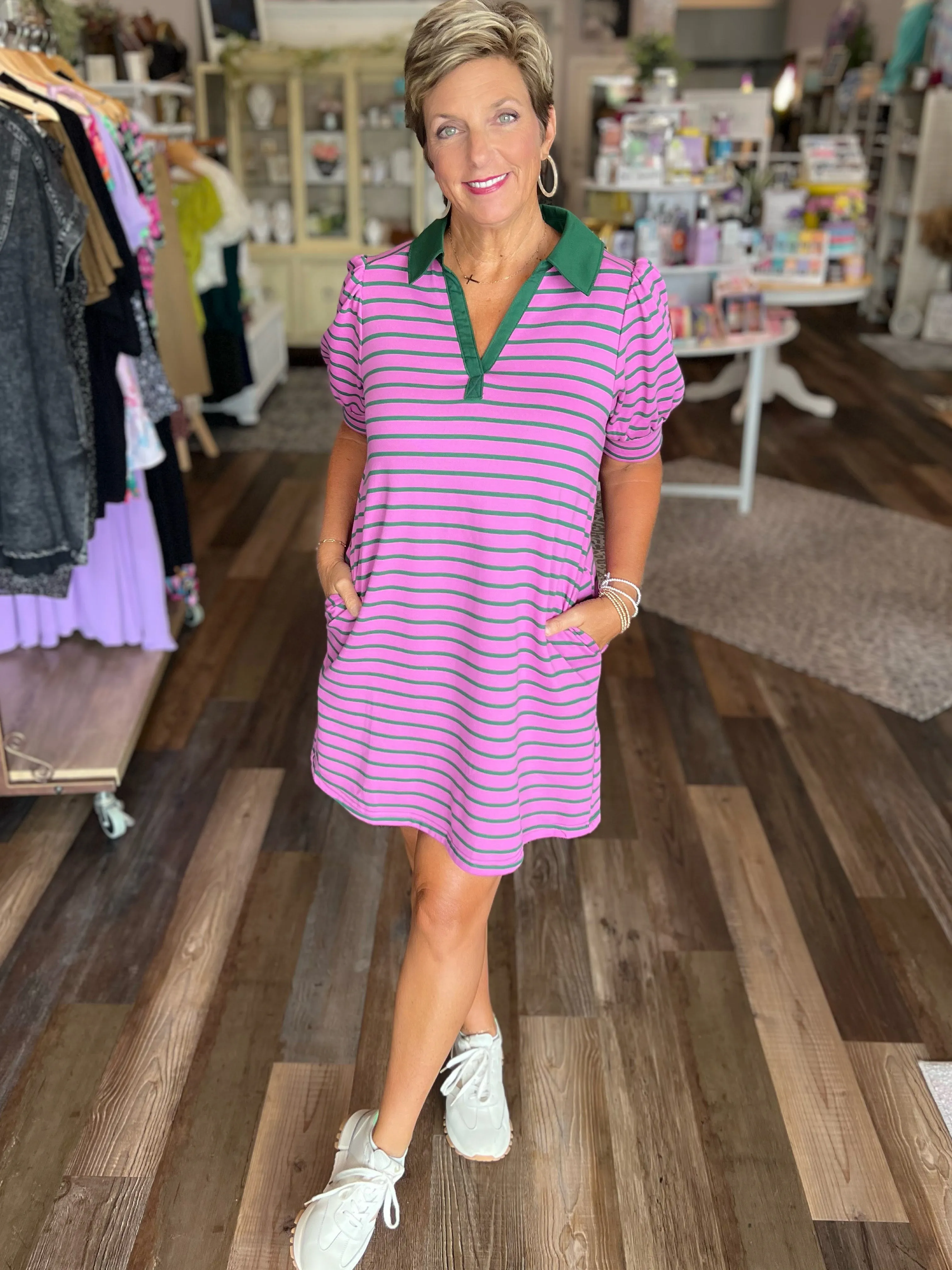 Pretty Preppy Striped Dress