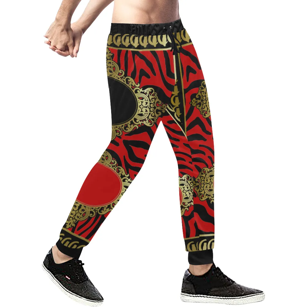 PRIVILEGE RED Men's All Over Print Sweatpants