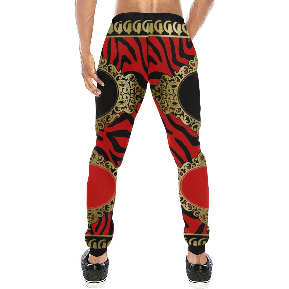 PRIVILEGE RED Men's All Over Print Sweatpants