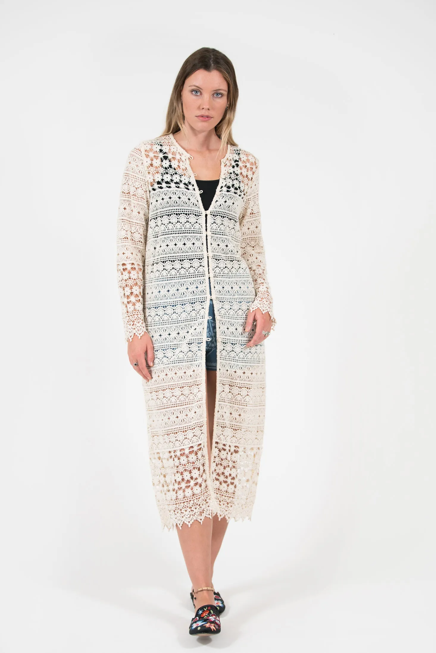 Quinns Lace Coat - Cream