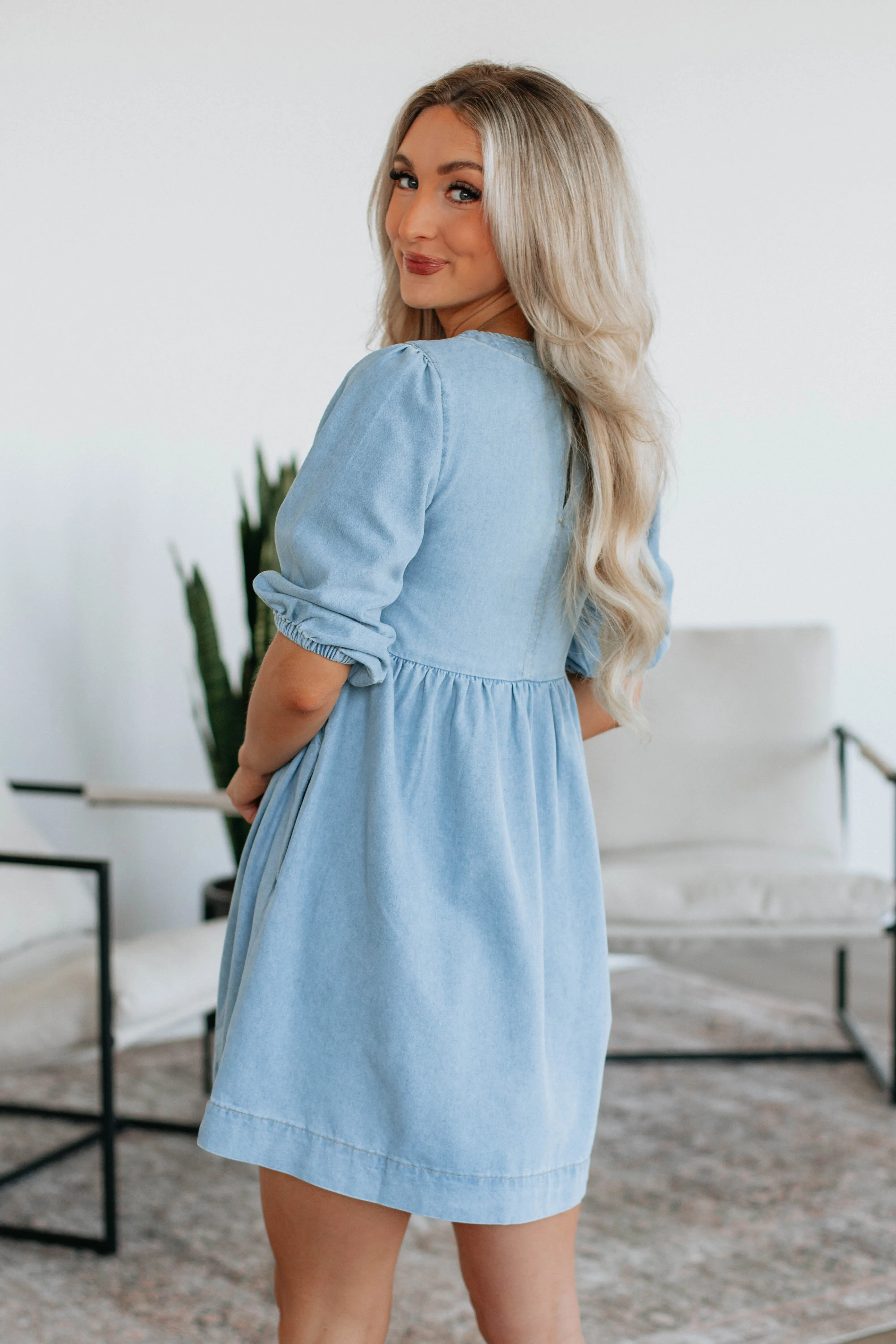 Ramy Denim Babydoll Dress