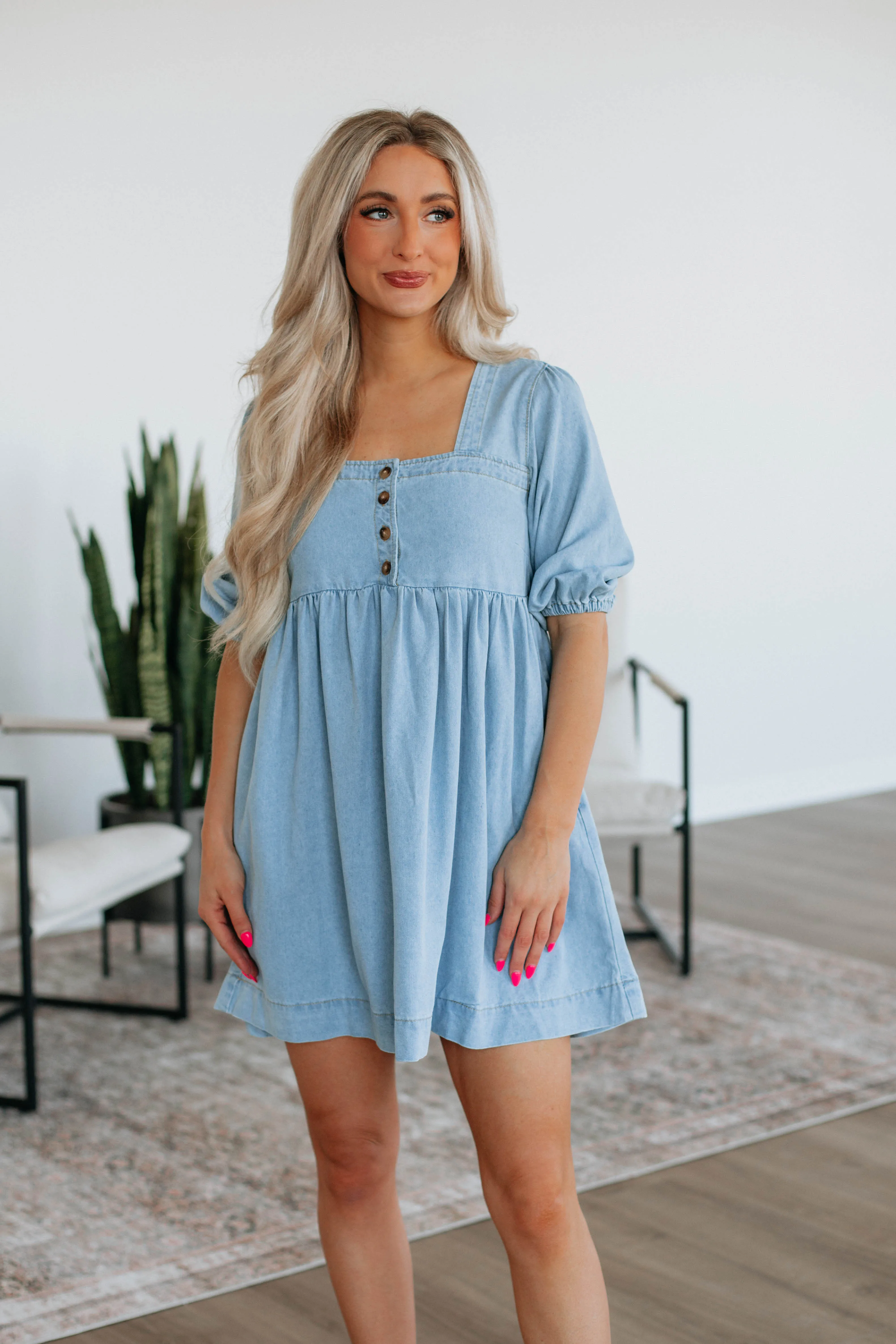 Ramy Denim Babydoll Dress