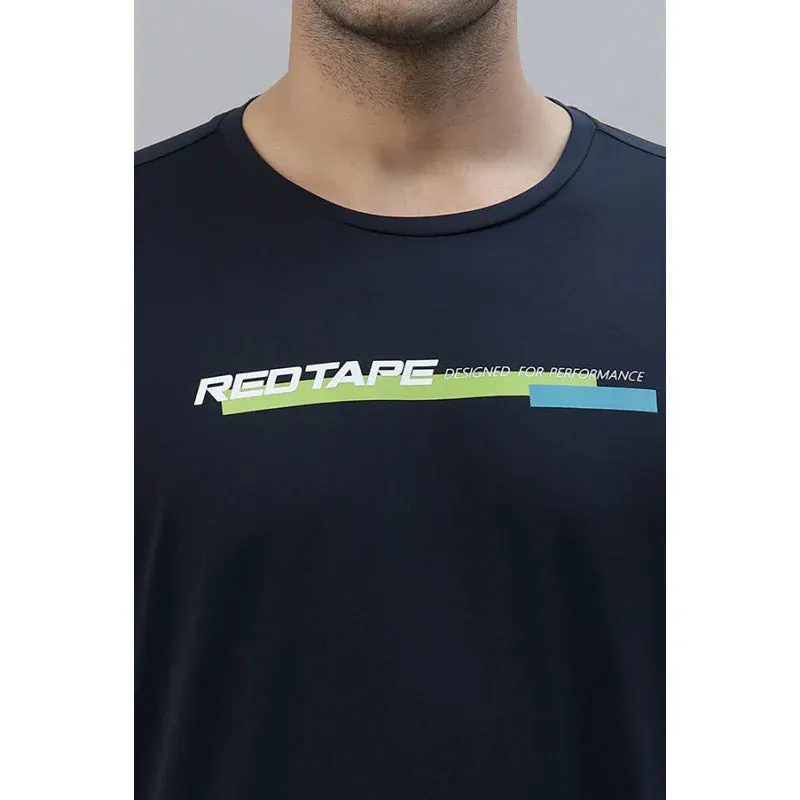 RedTape Printed Activewear T-Shirt for Men | Anti Microbial | High Stretch | Quick Dry