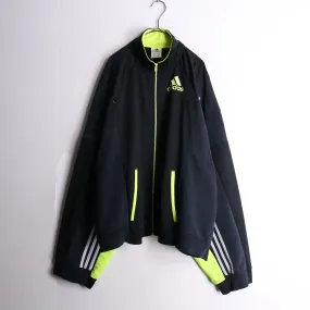 remake "再構築" green × black track jacket