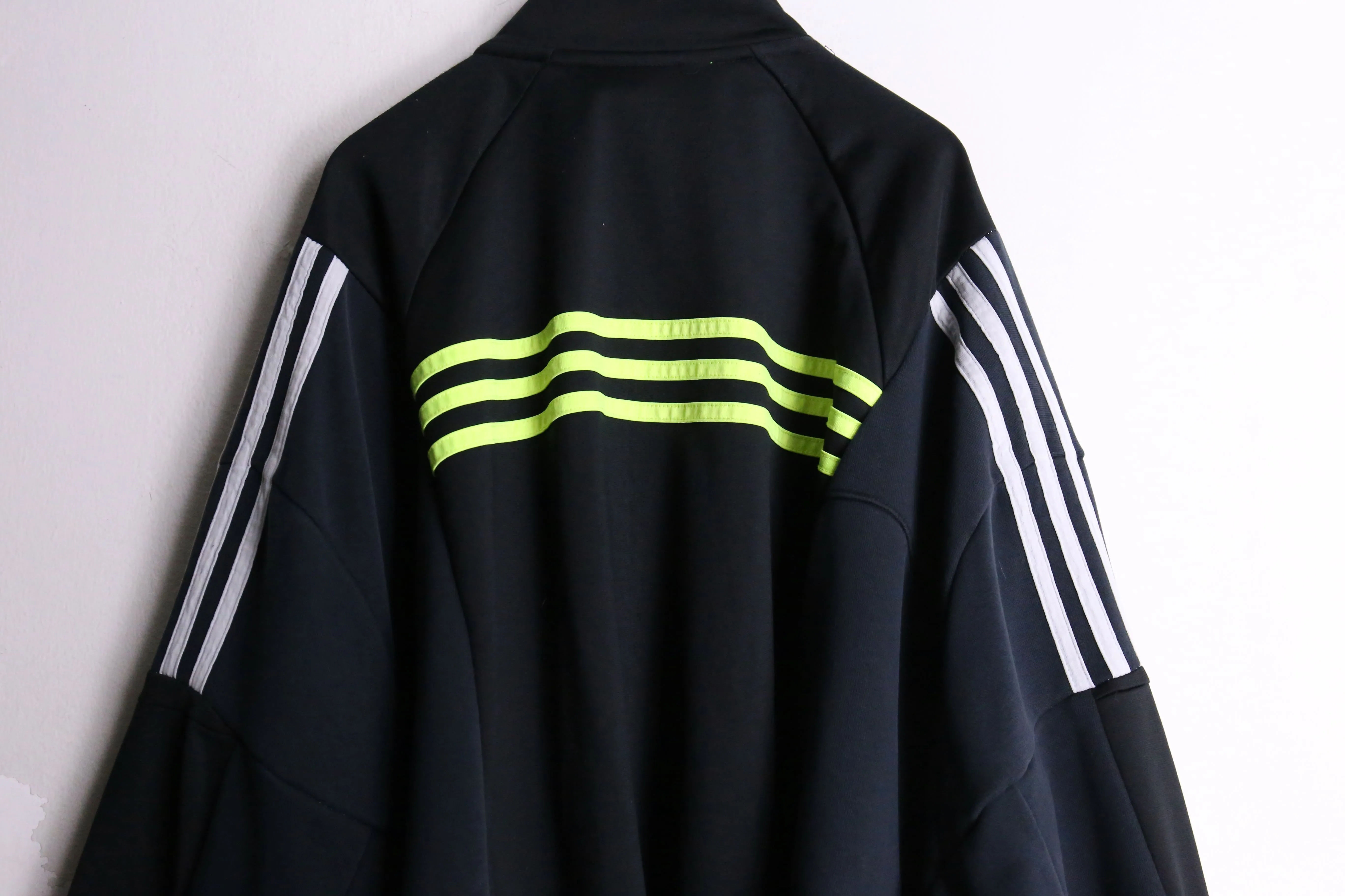 remake "再構築" green × black track jacket