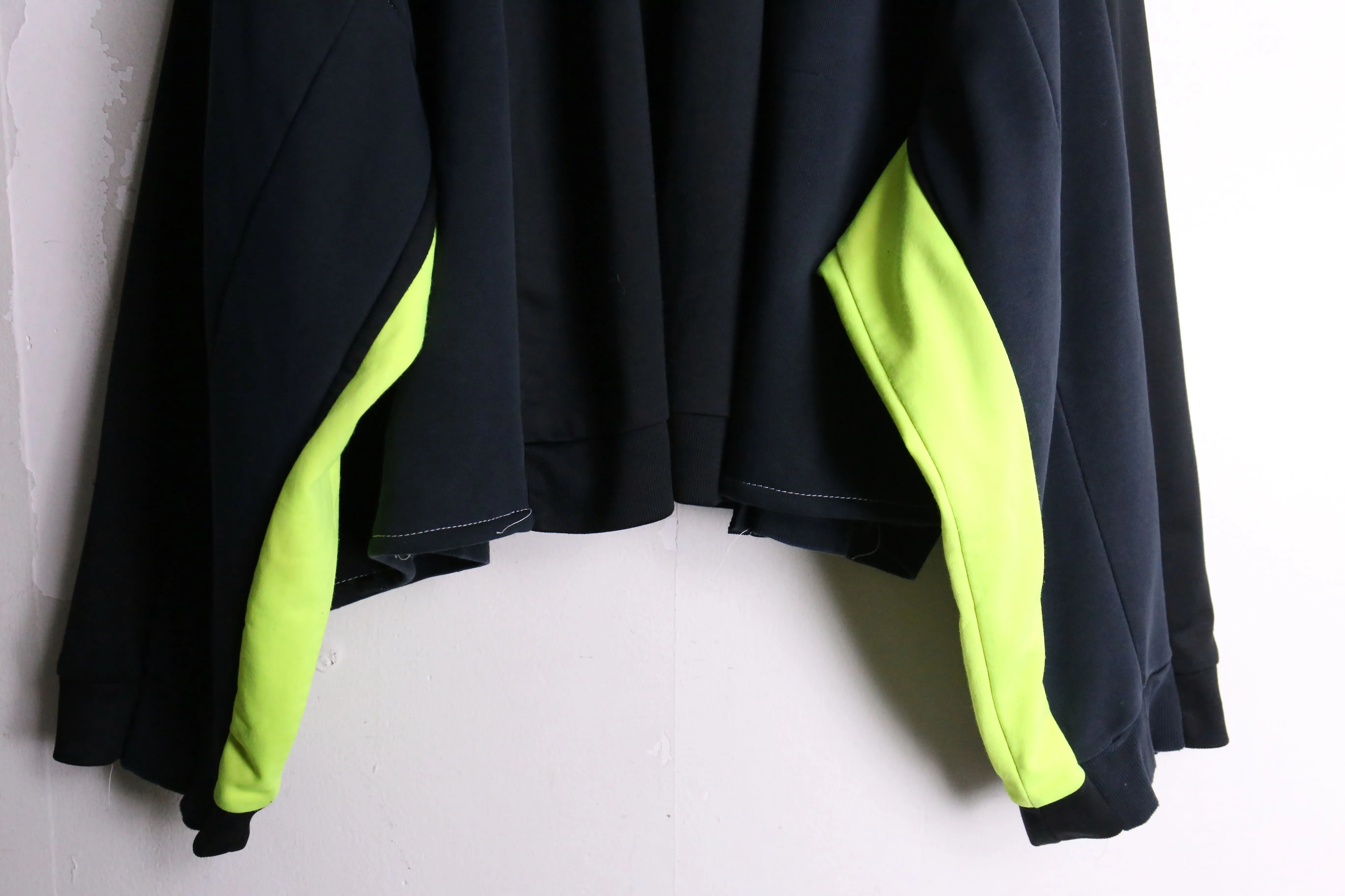 remake "再構築" green × black track jacket