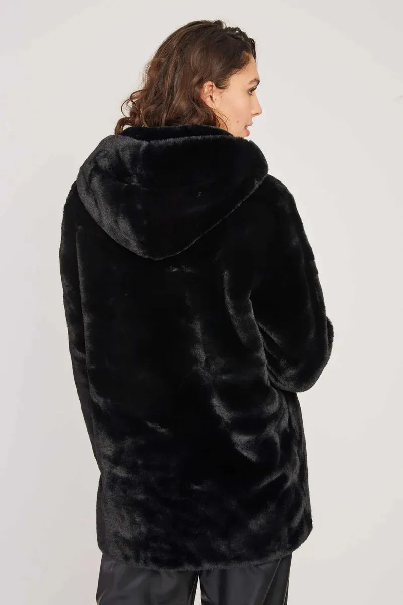 RENE DERHY Black Fluffy Jacket