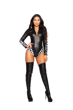 Roma 1pc Biker Gal Costume