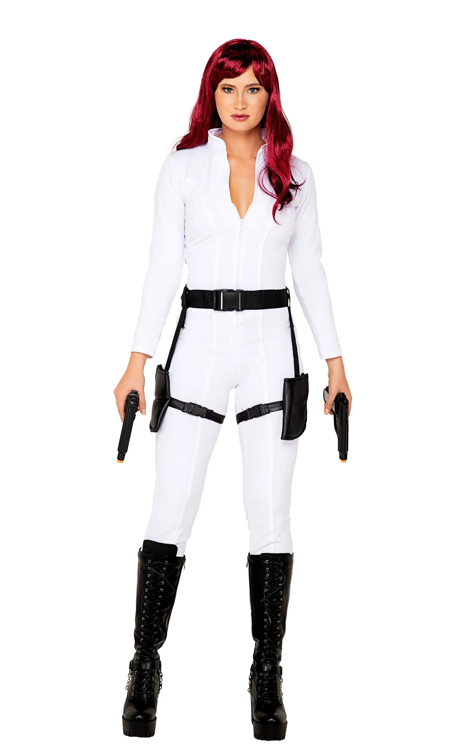 Roma 2pc Black Ops Spy Costume