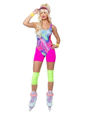 Roma 5PC Retro Rollerblade Doll Costume