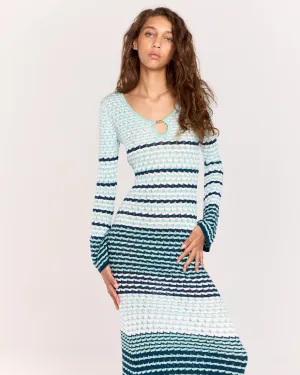 ROMY Havana Dress - Green stripe