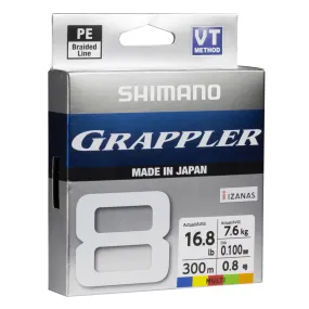 Shimano Grappler Multi Colour Premium PE Braid 300M