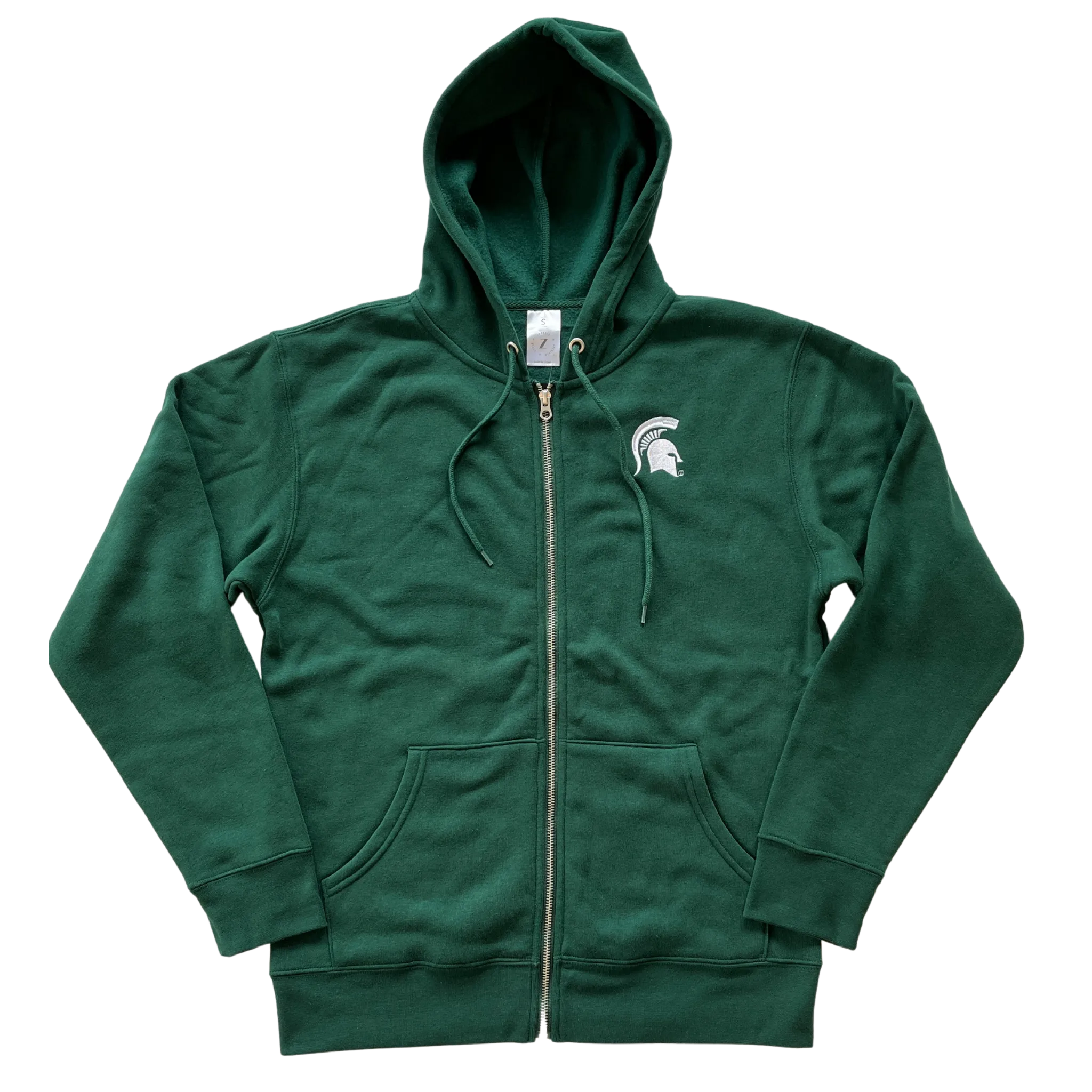 Spartan Helmet Zippered Fleece Hoodie