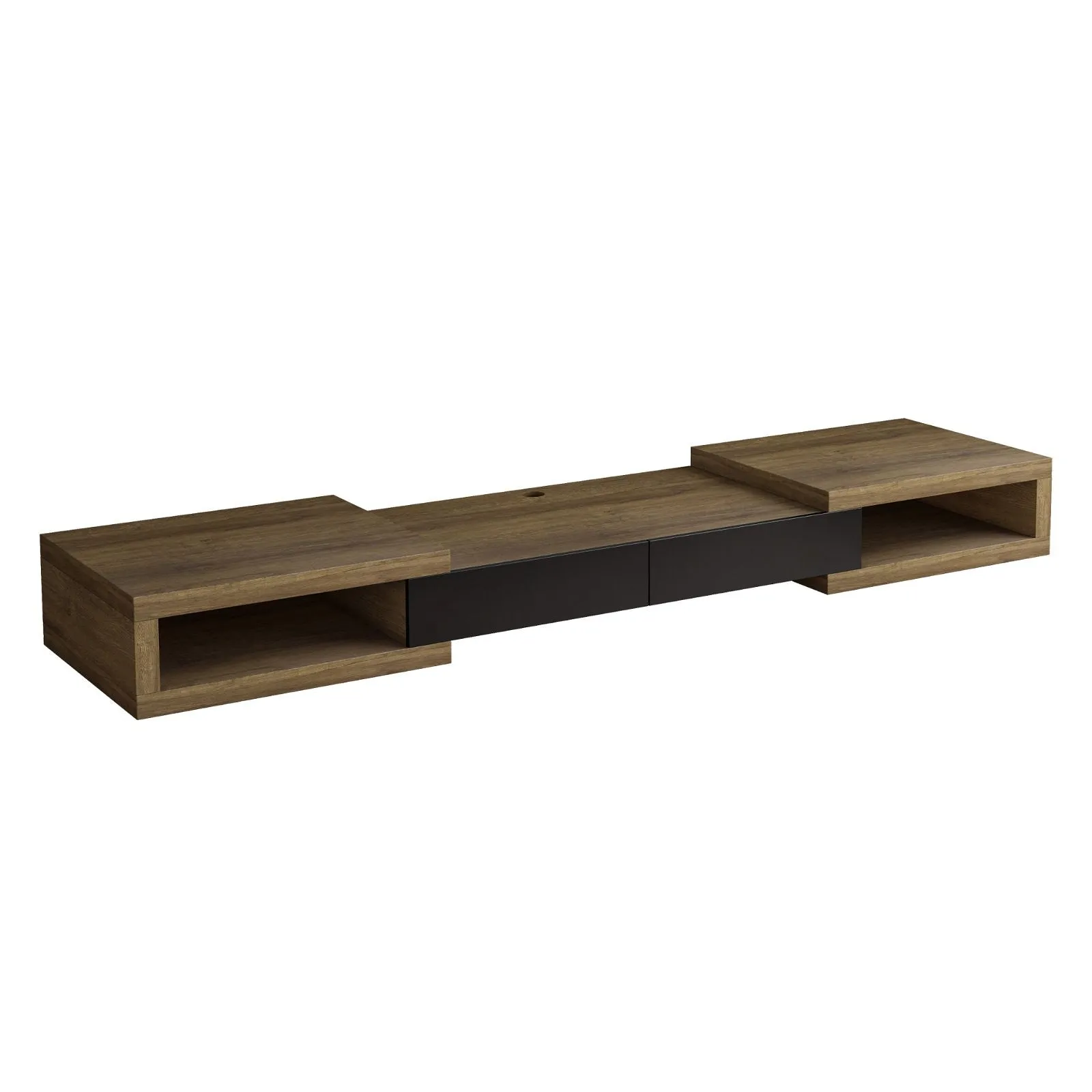 Split Expandable TV Cabinet 250cm Dark Oak by Tauris™