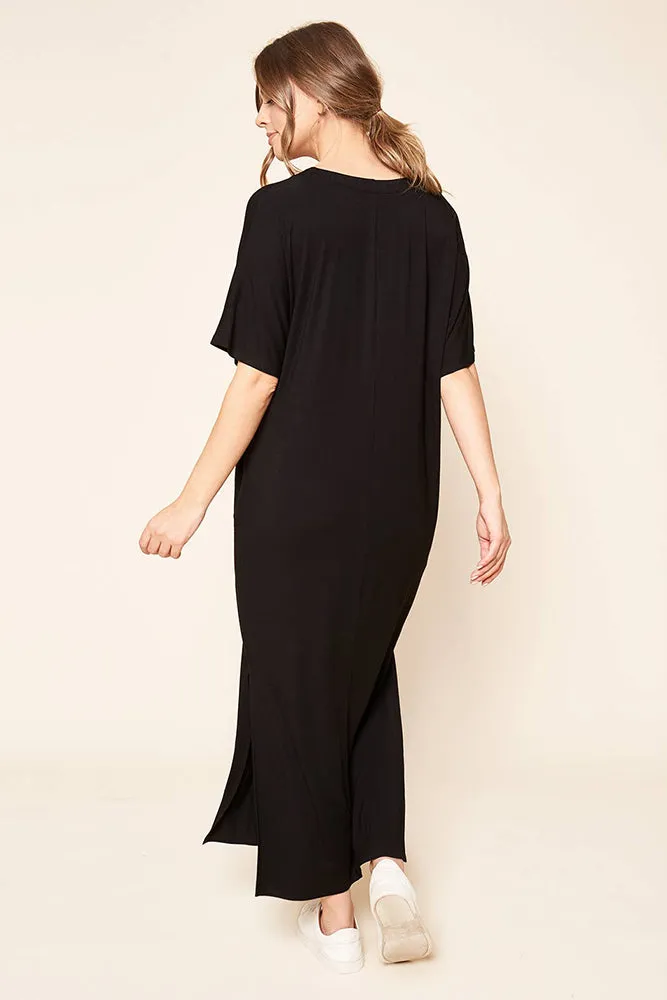 Sugarlips Blanca Jersey Draped Maxi Dress