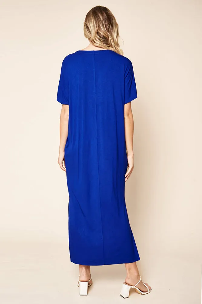 Sugarlips Blanca Jersey Draped Maxi Dress