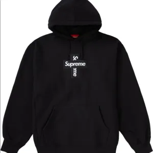 SUPREME CROSS BOX LOGO HOODIE "BLACK "FW20