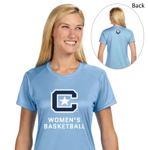 The Citadel C, Club Sports - Women's Basketball, A4 Ladies' Cooling Performance T-Shirt