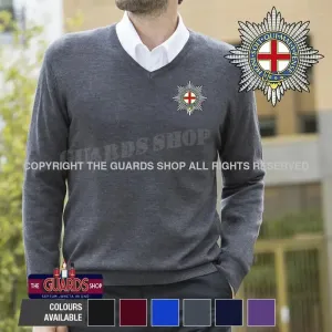 The Coldstream Guards Lightweight V Neck Sweater