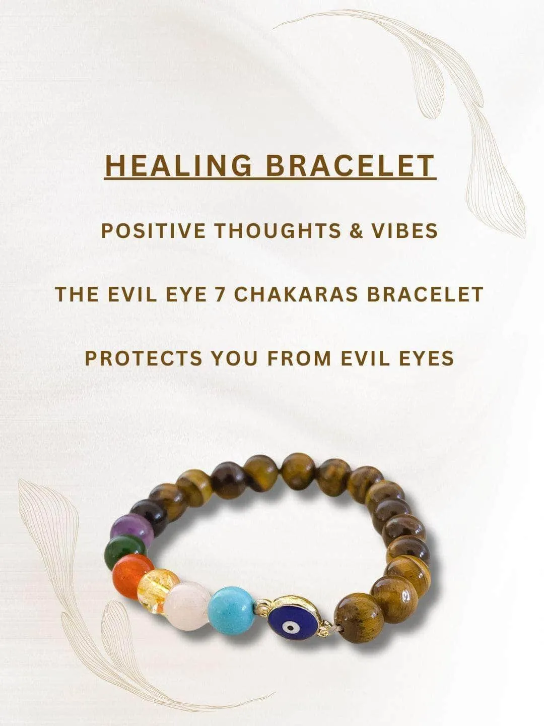 The Evil Eye 7 Chakras Bracelet