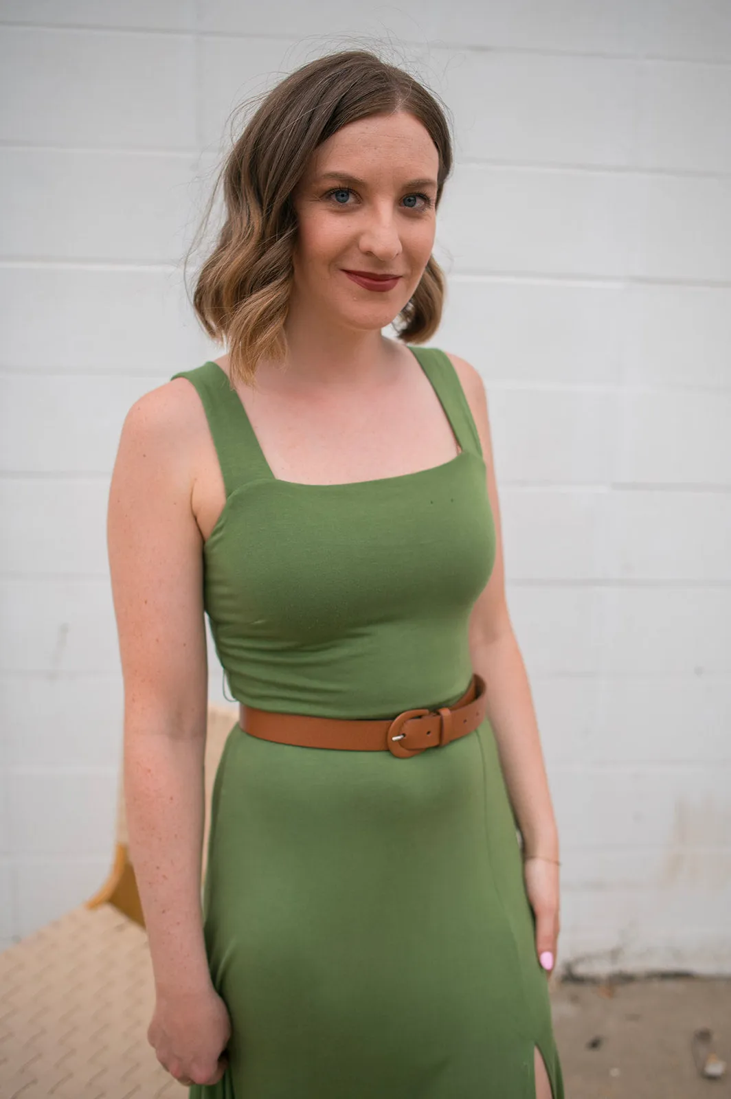 The Marianna Sleeveless Dress - Olive