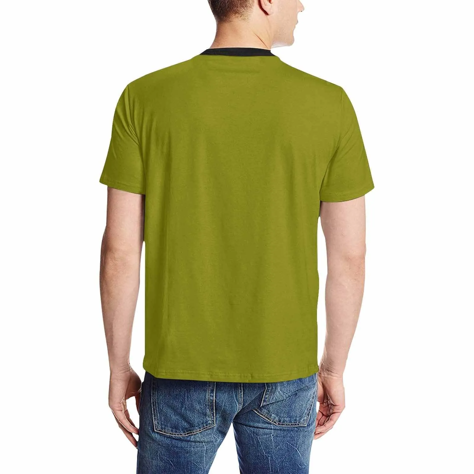 Uniquely You Mens T-Shirt /  Dark Olive Green     - Short Sleeve Casual Shirt