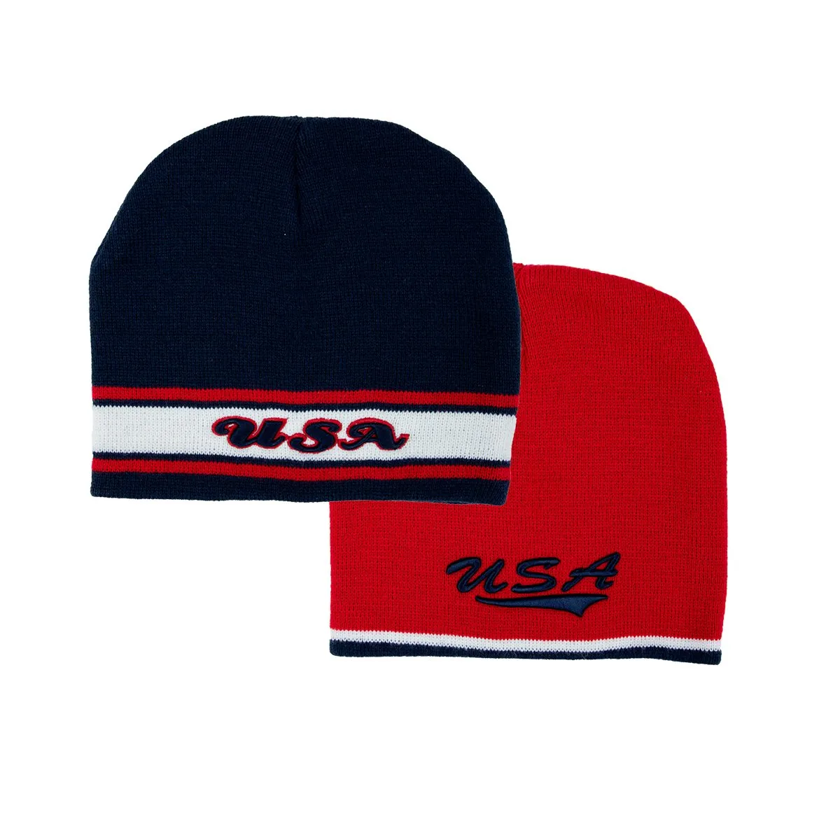 USA Men's Beanie Combo Set