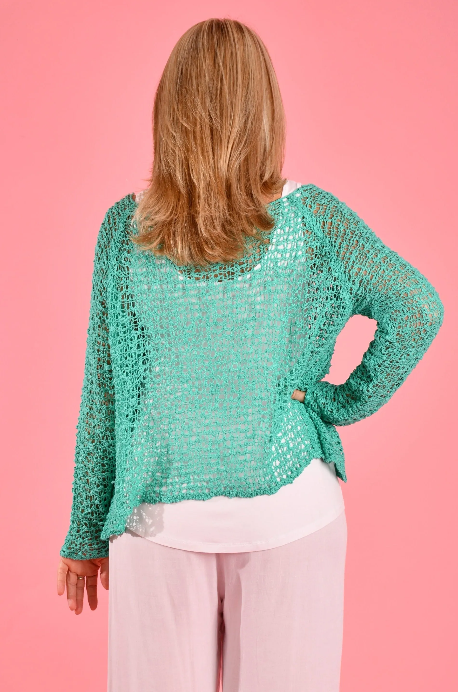 VBLJ060 - CHANELL KNITTED TOP - MINT GREEN