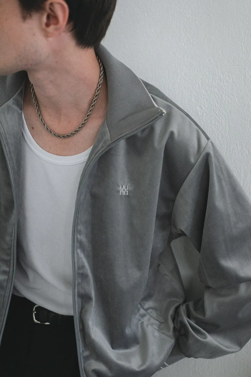 velour short track jacket