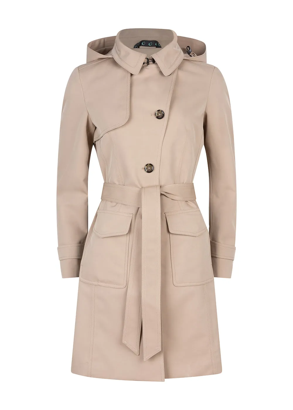 Waterproof Tailored Trenchcoat - Beige