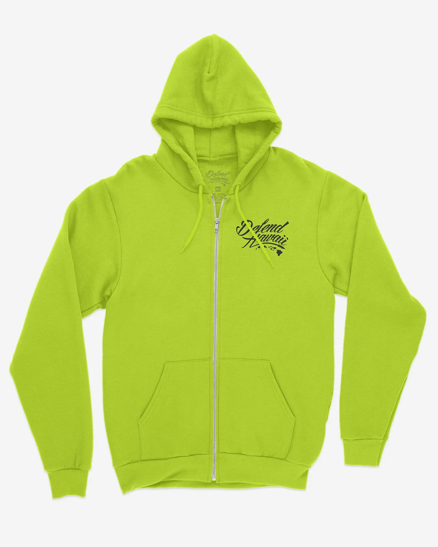 WILDSTYLE 'ELUA Safety Green Zip Hoodie