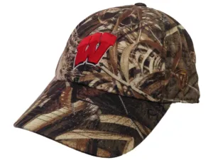 Wisconsin Badgers TOW Realtree Max-5 Camouflage Crew Adjustable Slouch Hat Cap