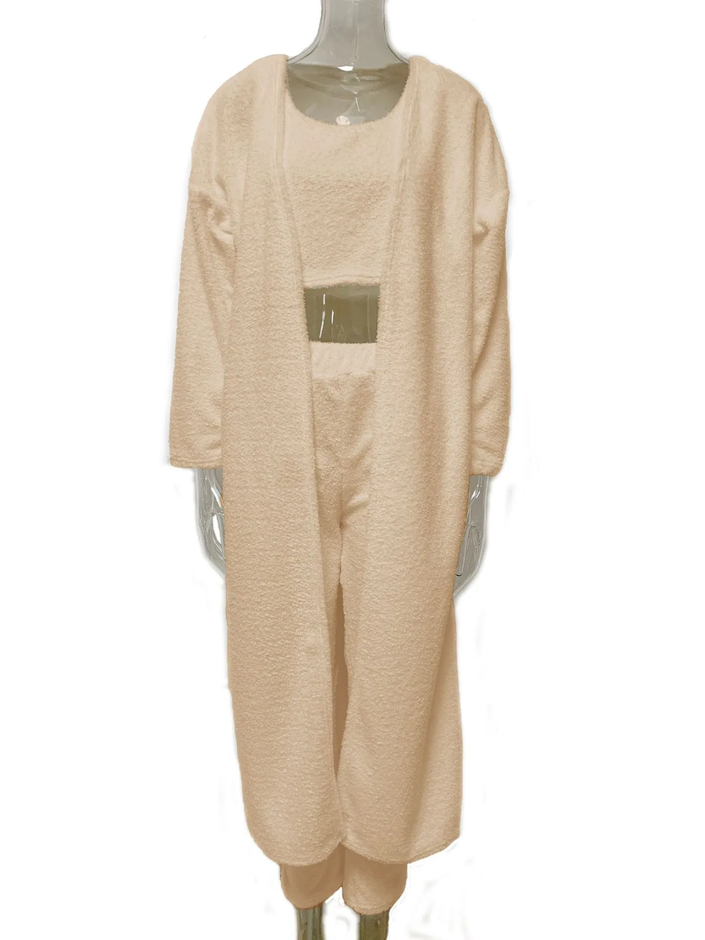 Women 3 Pcs Soft Loungewear Set